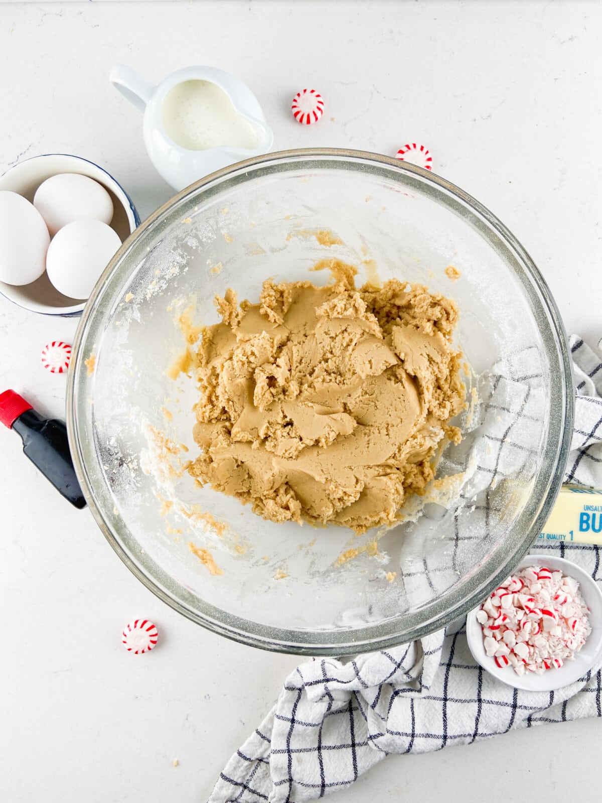 cookie dough in bowl