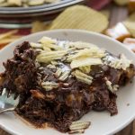 Potato Chip Caramel Brownie Pie is a unique twist on pie with crushed potato chips on top.