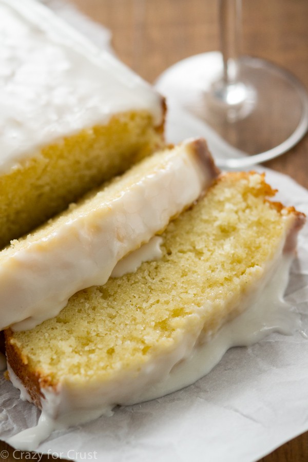 Champagne Pound Cake with triple the champagne flavor! This is the BEST pound cake I've ever eaten.