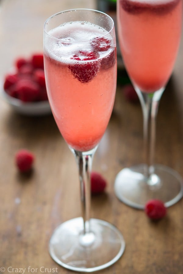 Champagne punch bellini.