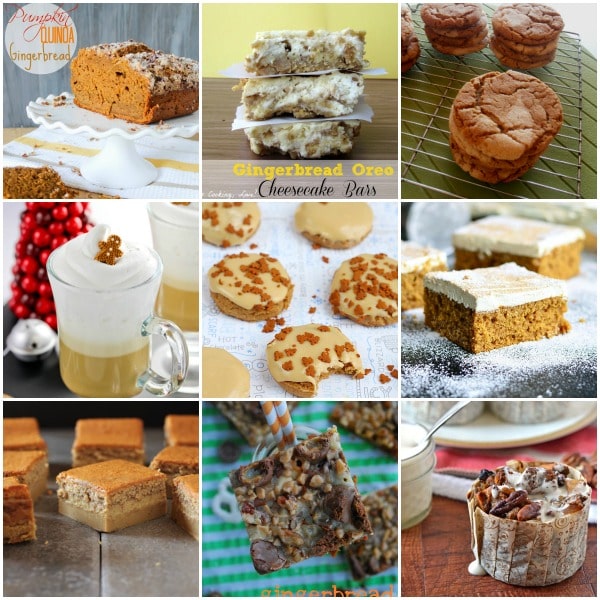 Gingerbread Recipes collage of photos