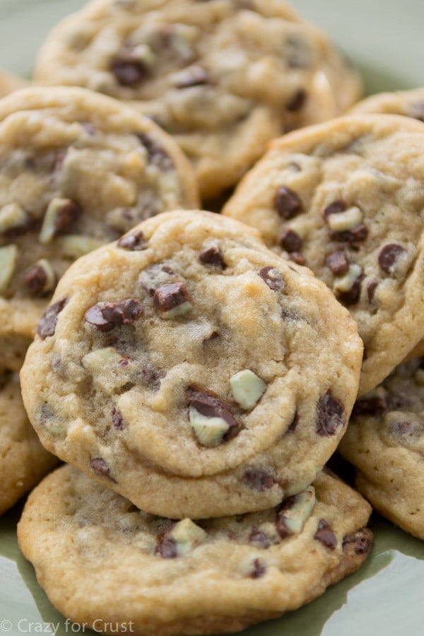 Mint Chip Chocolate Chip Cookies