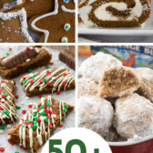 collage of gingerbread recipes