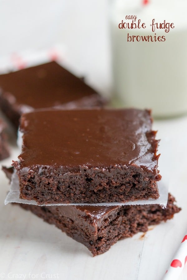 Easy Double Fudge Brownies