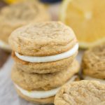 Stack of Homemade Lemon Oreos