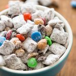 trail mix muddy buddies in bowl