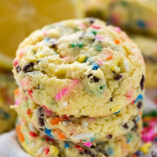 lemon funfetti cookies crazy