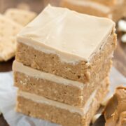 No-Bake Double Peanut Butter Bars - the easiest no-bake dessert for peanut butter lovers.