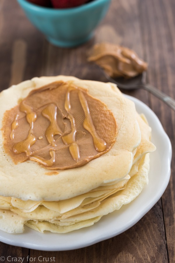 Peanut Butter Pancake Rolls