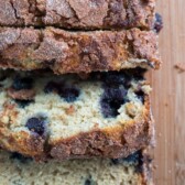 Cinnamon Sugar Blueberry Banana Bread