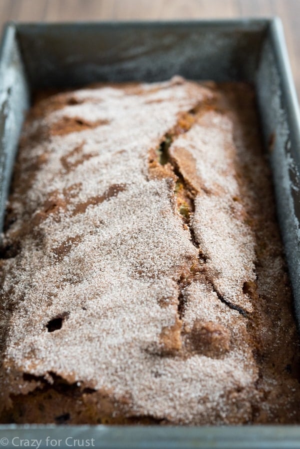 Cinnamon Sugar Blueberry Banana Bread