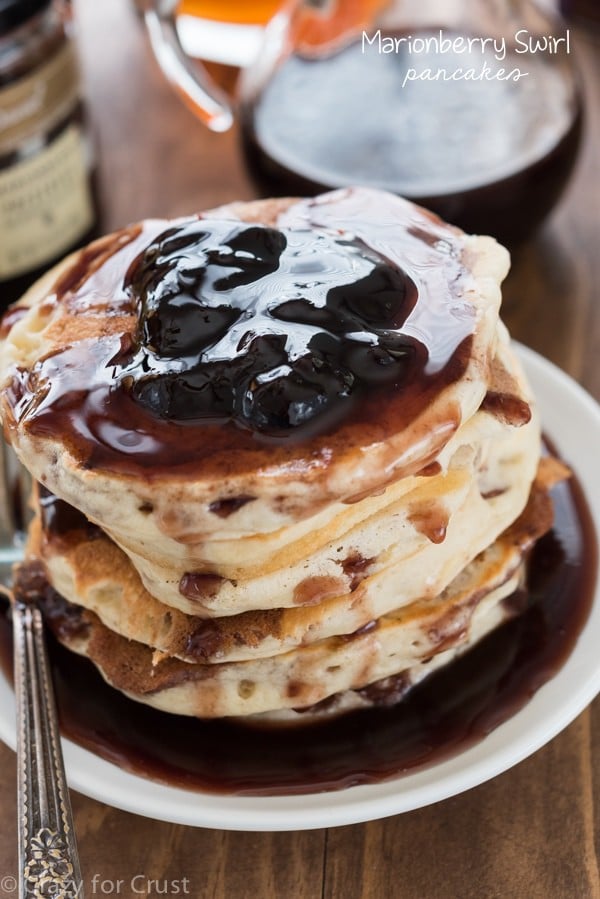 Marionberry Swirl Pancakes