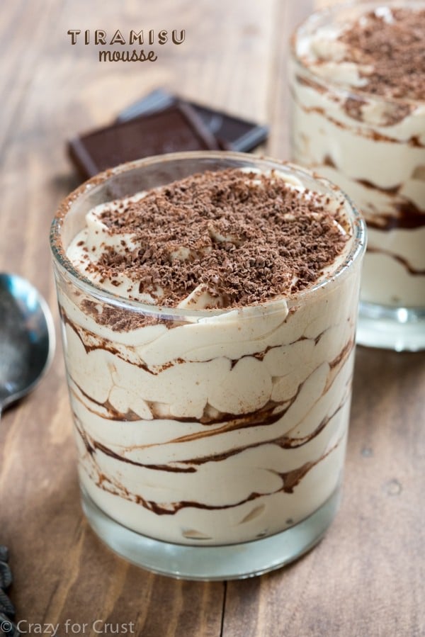 Easy no bake Tiramisu Mousse