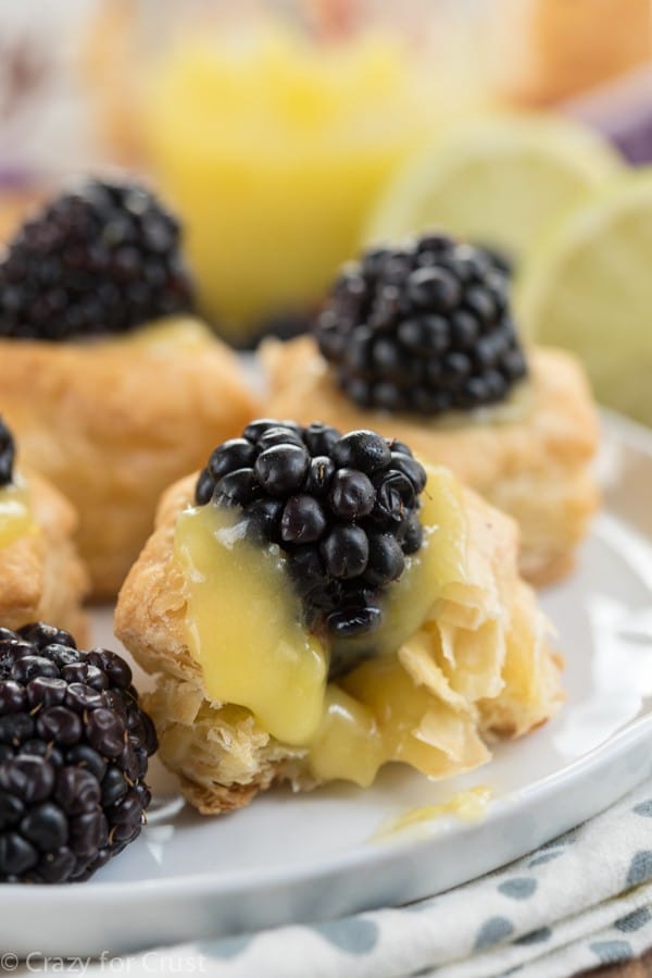 Blackberry Key Lime Tarts