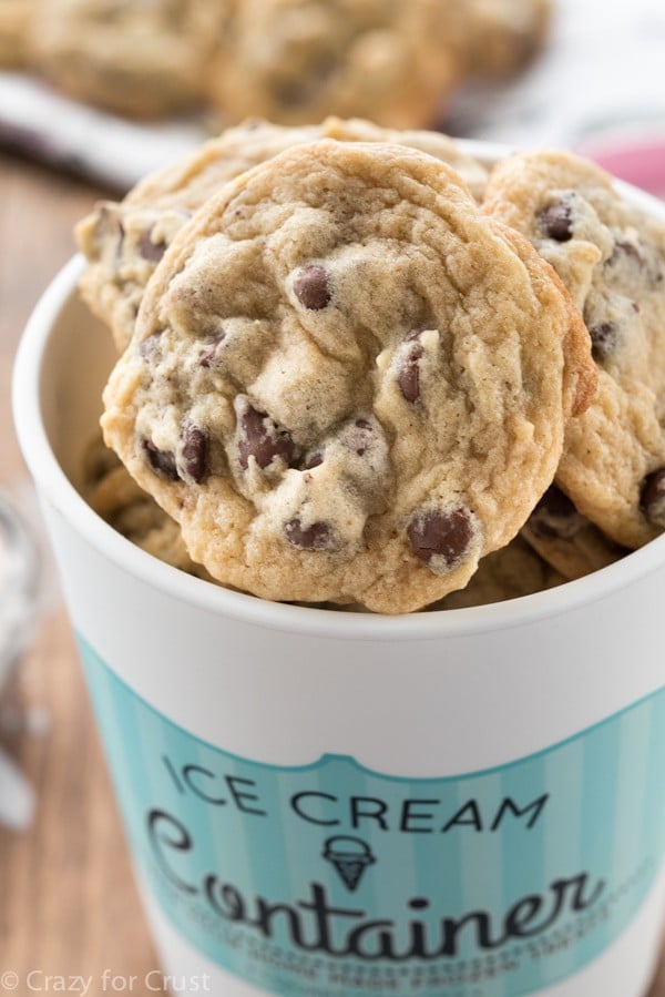 Ice Cream Chocolate Chip Cookies