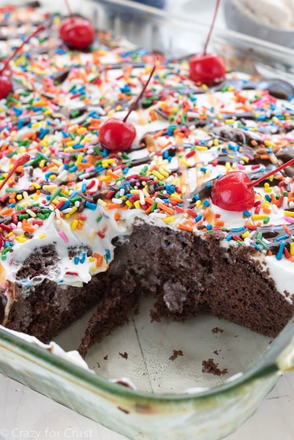 Easy Ice Cream Poke Cake Recipe