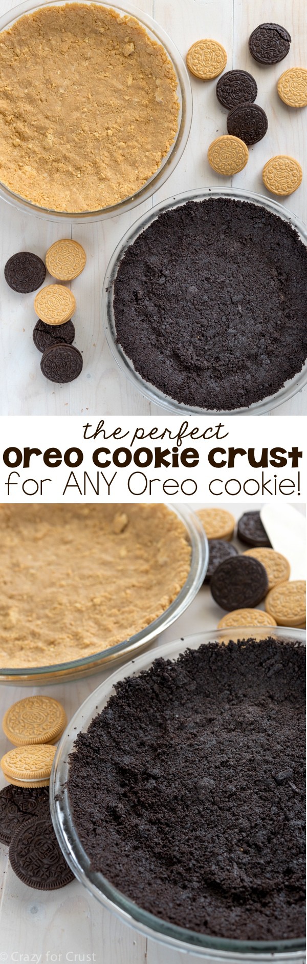 The Perfect Oreo Cookie Crust Recipe Crazy for Crust