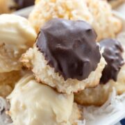 coconut macaroons on plate