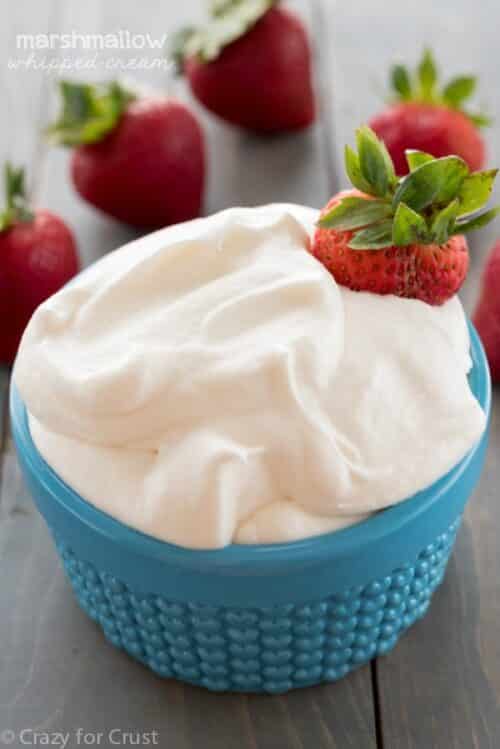 Marshmallow Whipped Cream Crazy for Crust