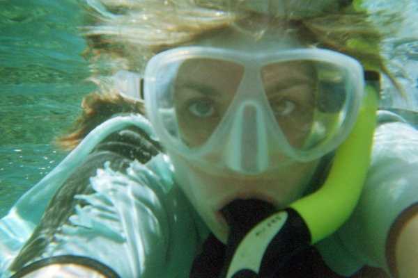 woman snorkeling