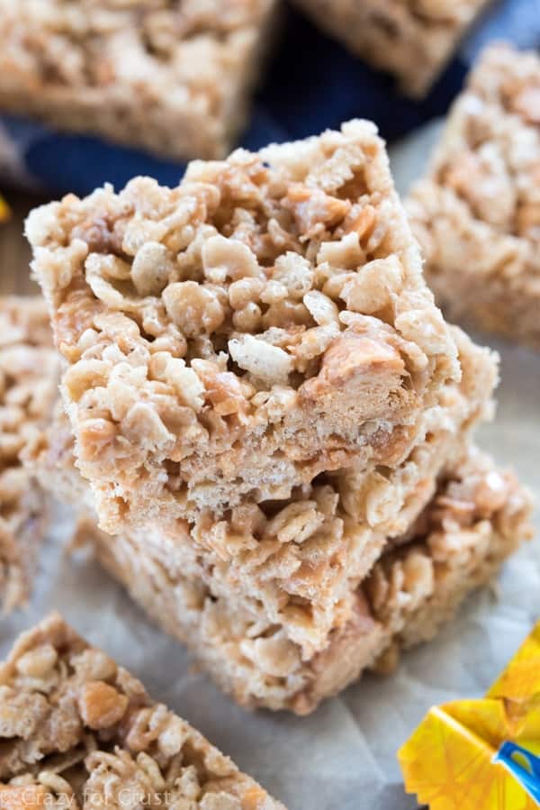 Easy Butterfinger Krispie Treats Recipe