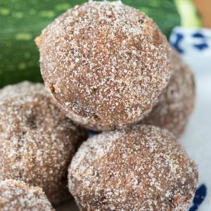 chocolate zucchini doughnut muffins