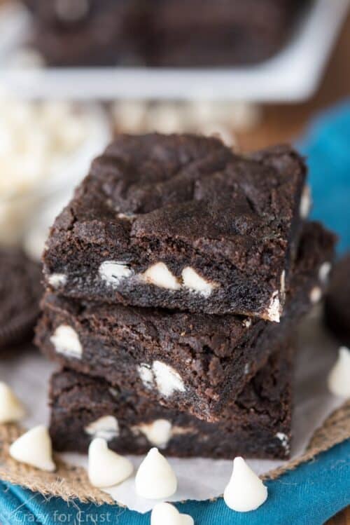 Gooey Oreo Cookie Bars Recipe Crazy for Crust