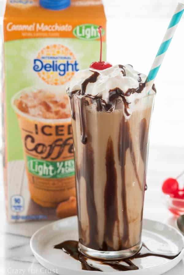 Iced Coffee Soda is so good with International Delight Iced Coffee! Only 3 ingredients!