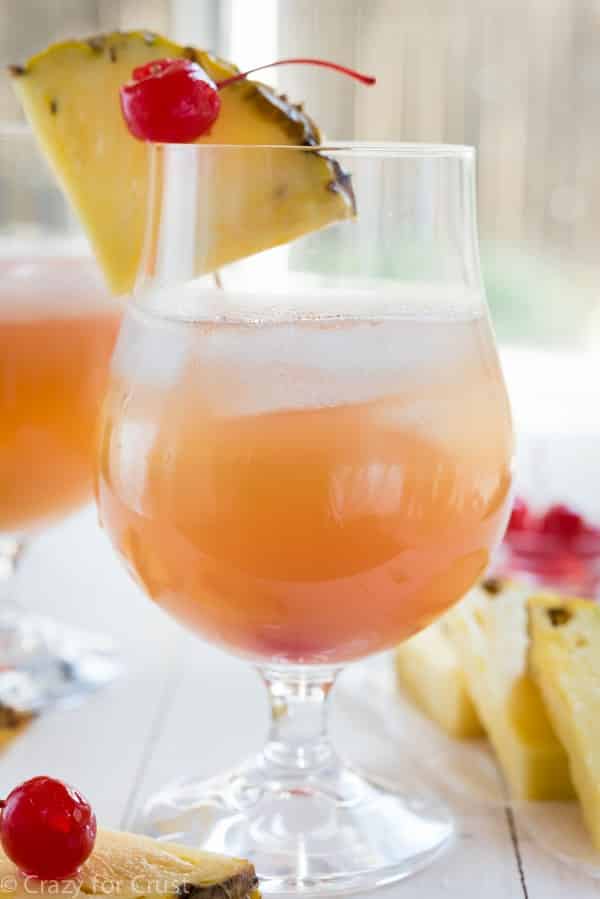 A Maui Island Breeze Cocktail - the perfect blend of vodka, pineapple, and cranberry! This easy drink can be made for one or as a party punch!