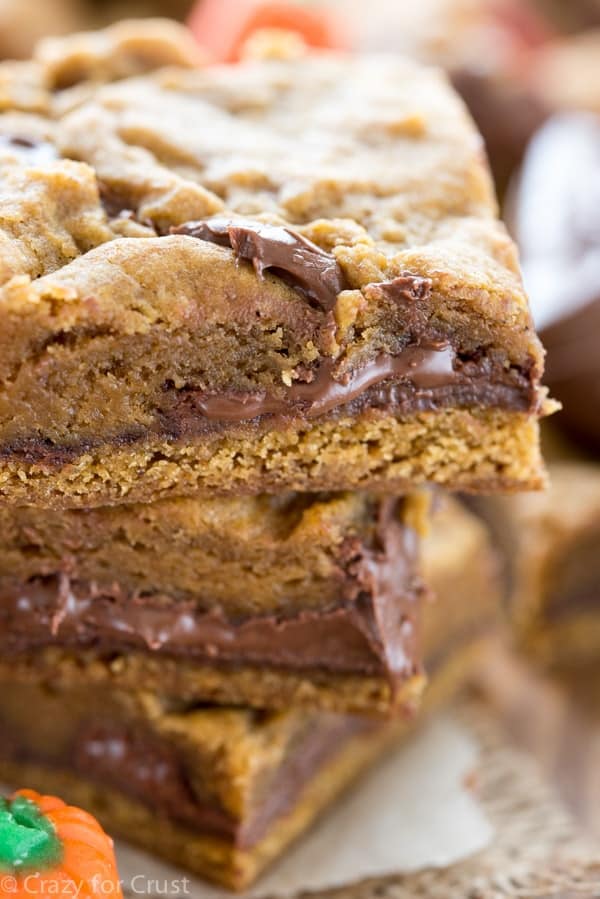 Pumpkin Nutella Cookie Bars (7 of 9)