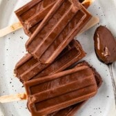 fudge pops on a plate