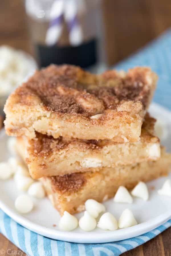 white chocolate snickerdoodles recipe