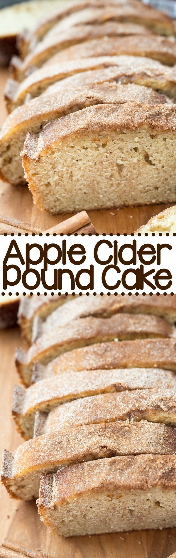 collage of Apple Cider Pound Cake