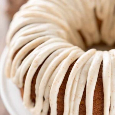 Close up shot of Brown Butter Pumpkin Bundt