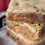 Stack of Caramel Milky Way Blondies