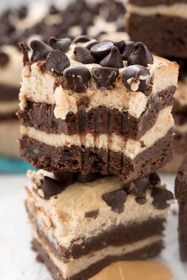 4 layer peanut butter cheesecake brownies