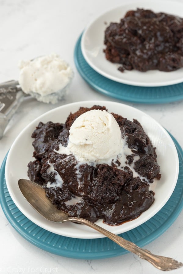 Easy Slow Cooker Brownie Pudding Recipe