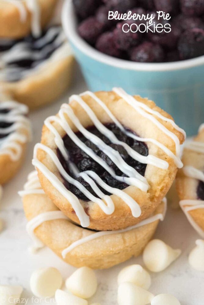 Blueberry Pie Cookies Crazy for Crust