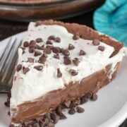 Slice of Double Chocolate Cream Pie recipe