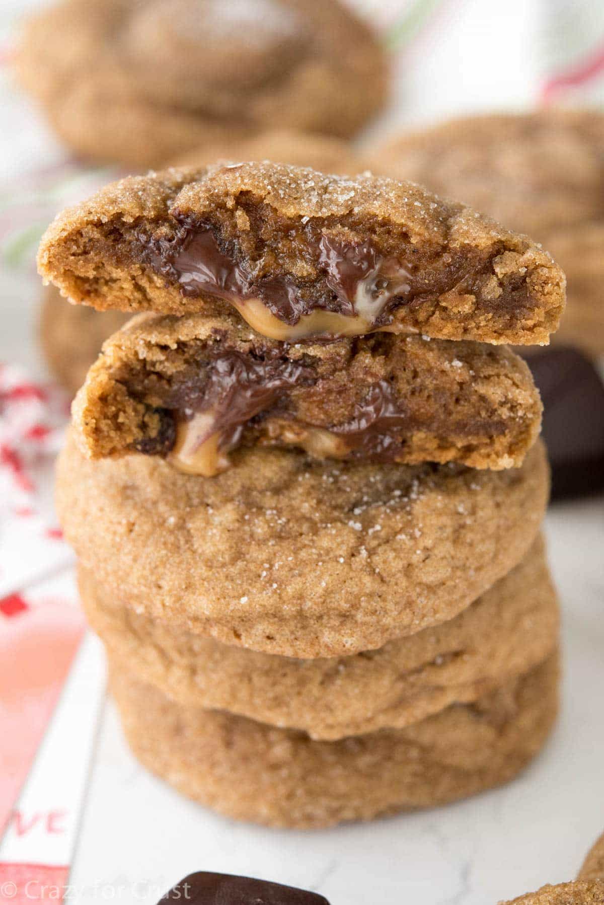 Salted Caramel Molasses Cookies