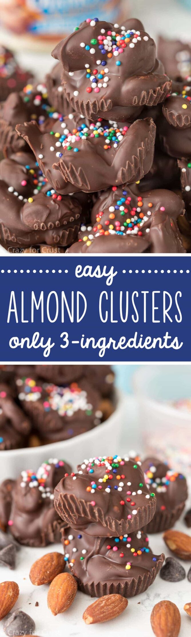 Collage of Easy Almond Clusters