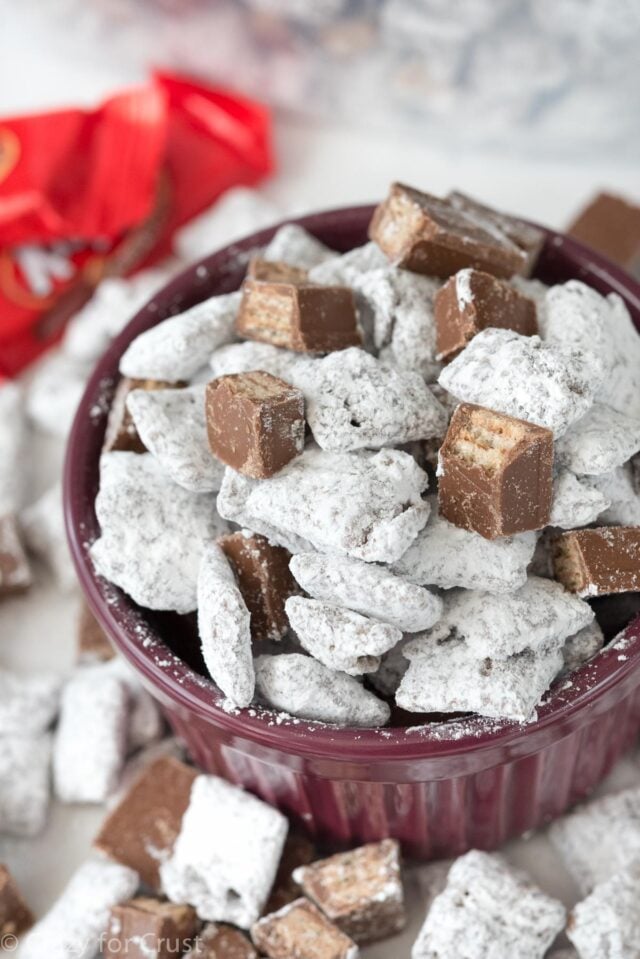 kit kat muddy buddies in bowl