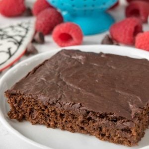 Better Chocolate Sheet Cake is a skinnier version of normal chocolate sheet cake.