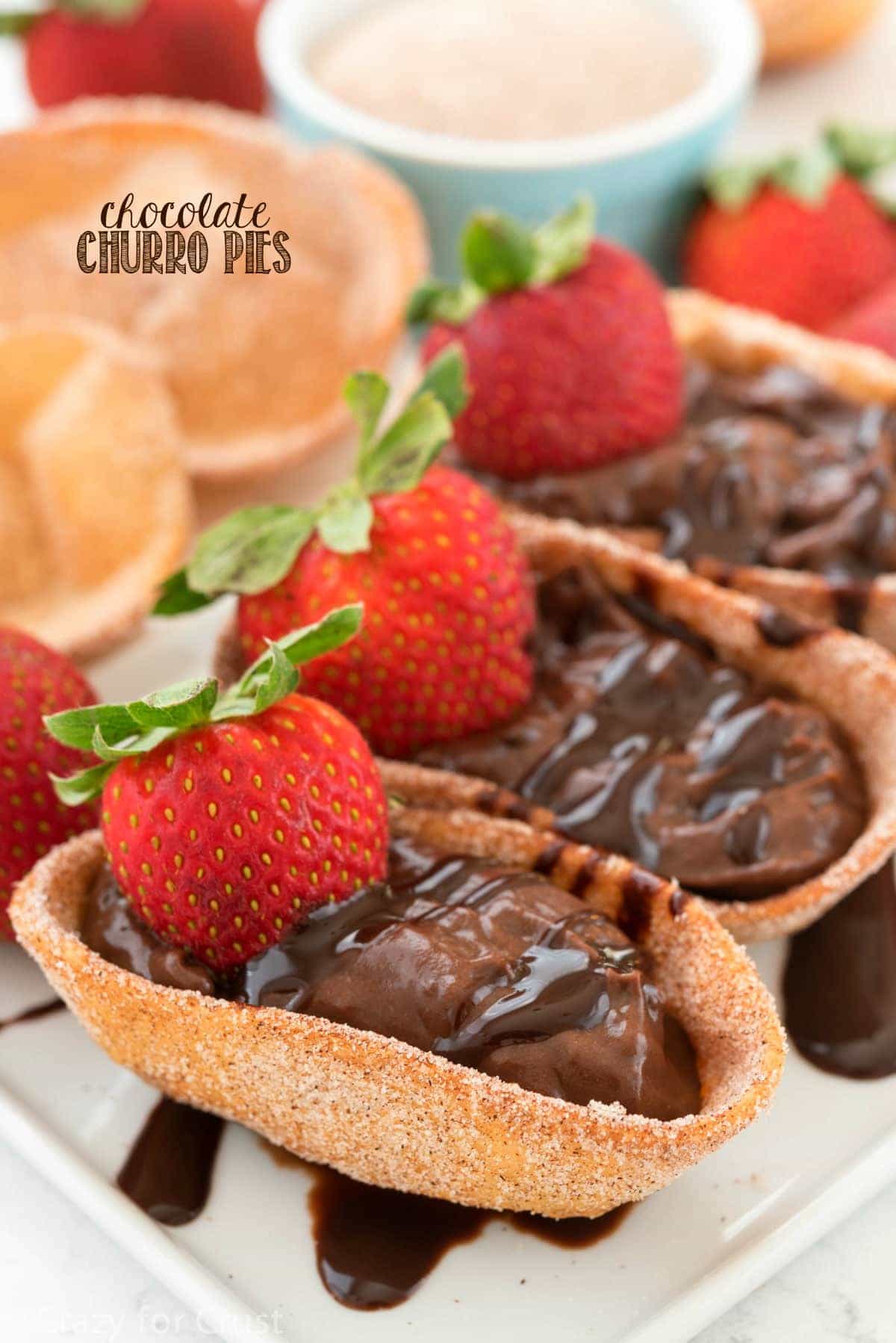 Photo of Chocolate Churro Pies