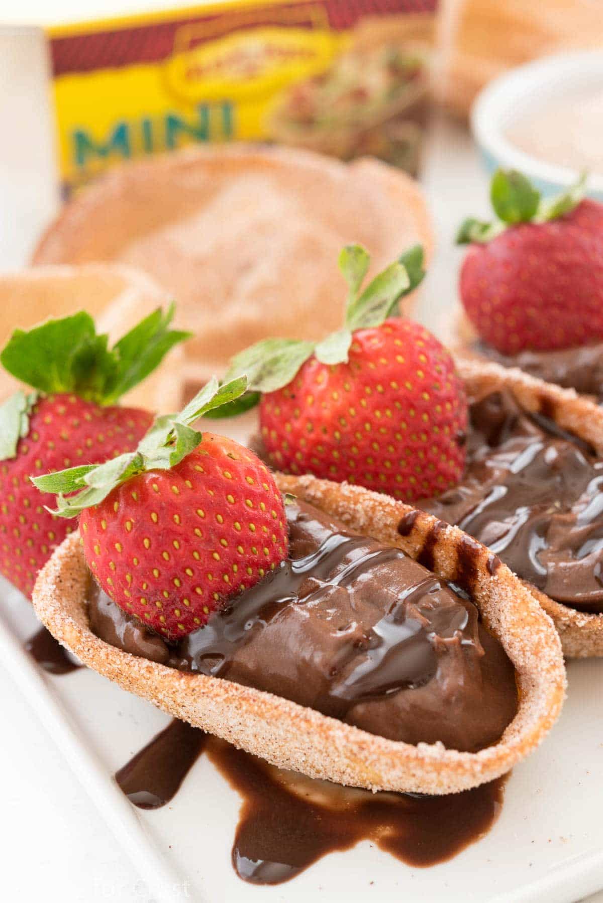 Chocolate Churro Pies Dessert