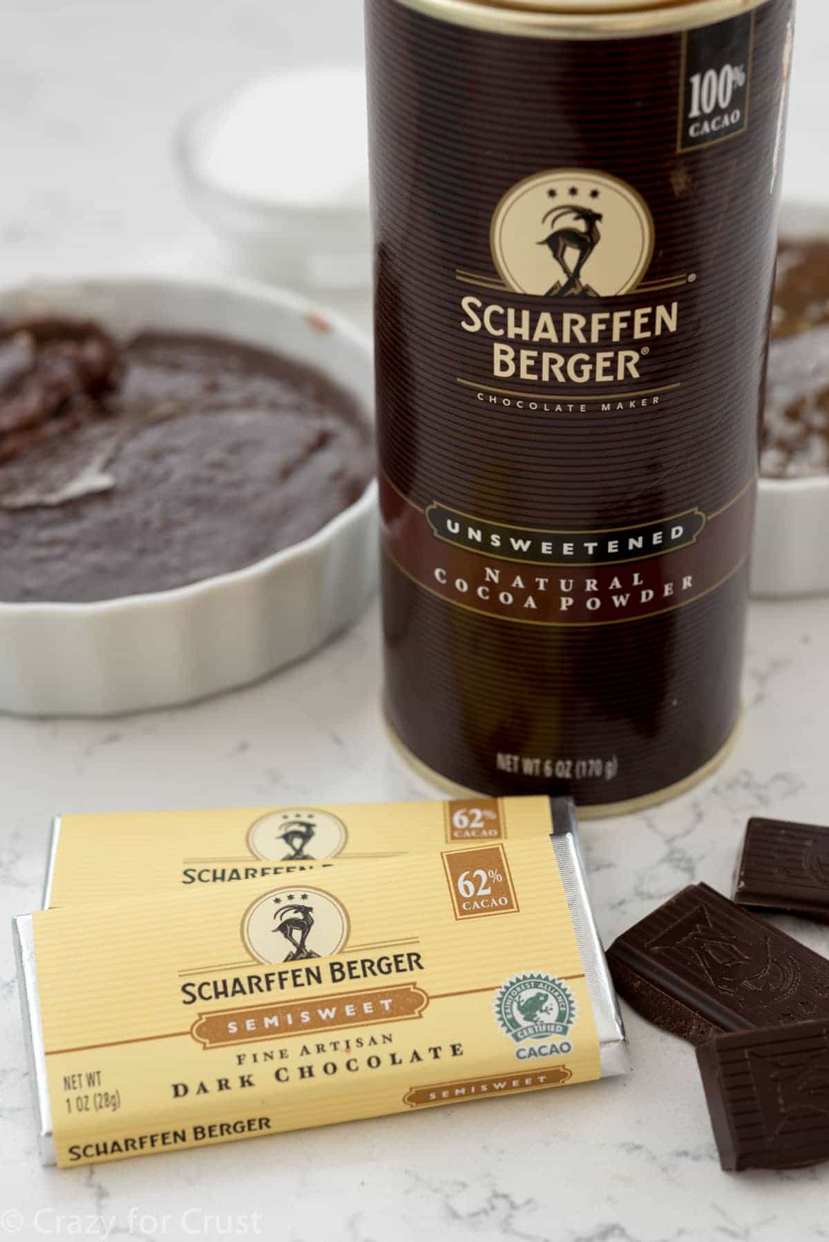 Scharffen Berger Chocolate for Chocolate Creme Brulee