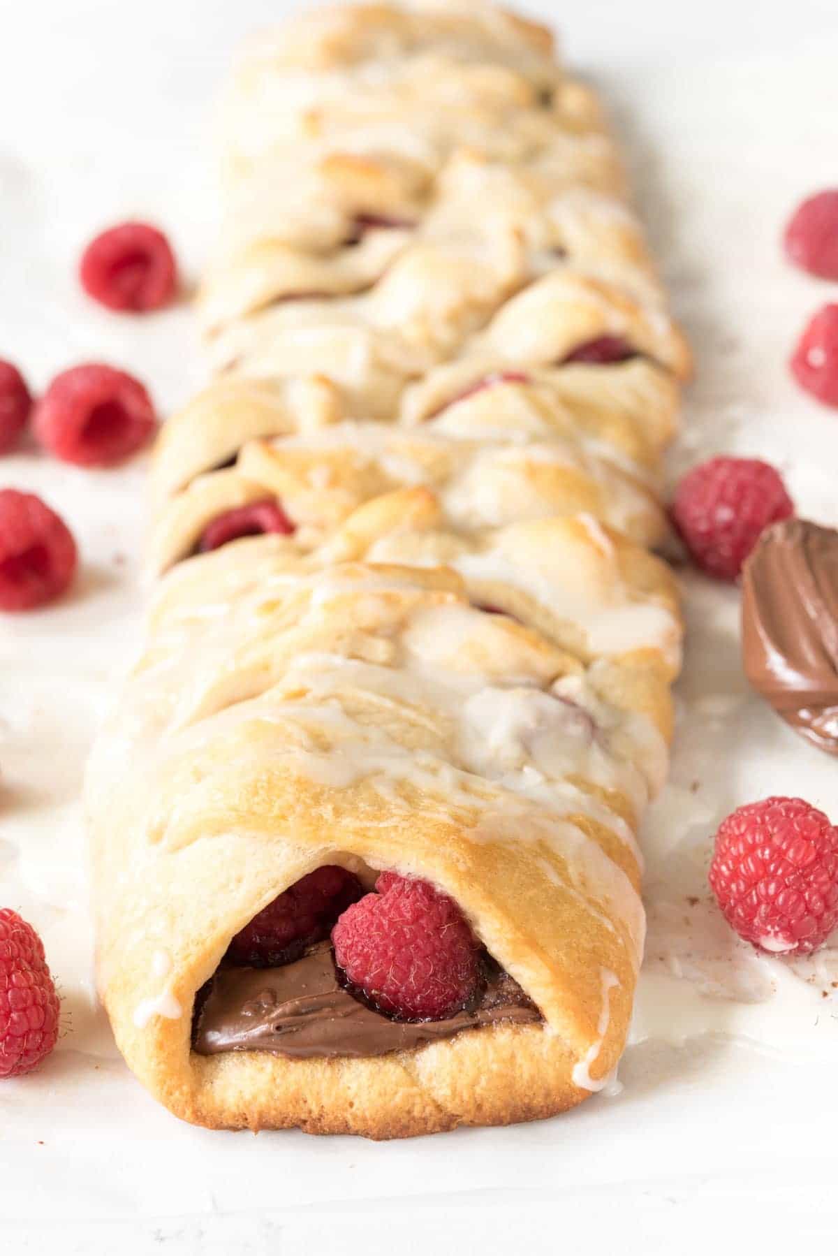 Easy Raspberry Nutella Danish Recipe - only 30 minutes until breakfast!