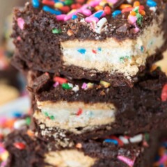 Golden Oreo Brownies are a fun variation on the traditional brownie!