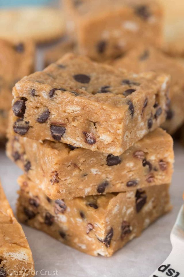 No Bake S'mores Peanut Butter Bars Crazy for Crust