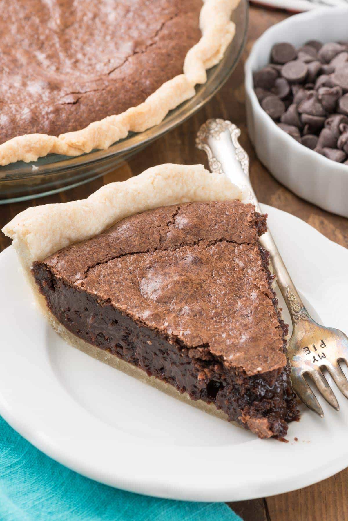 Best Brownie Pie Recipe that's completely from scratch!